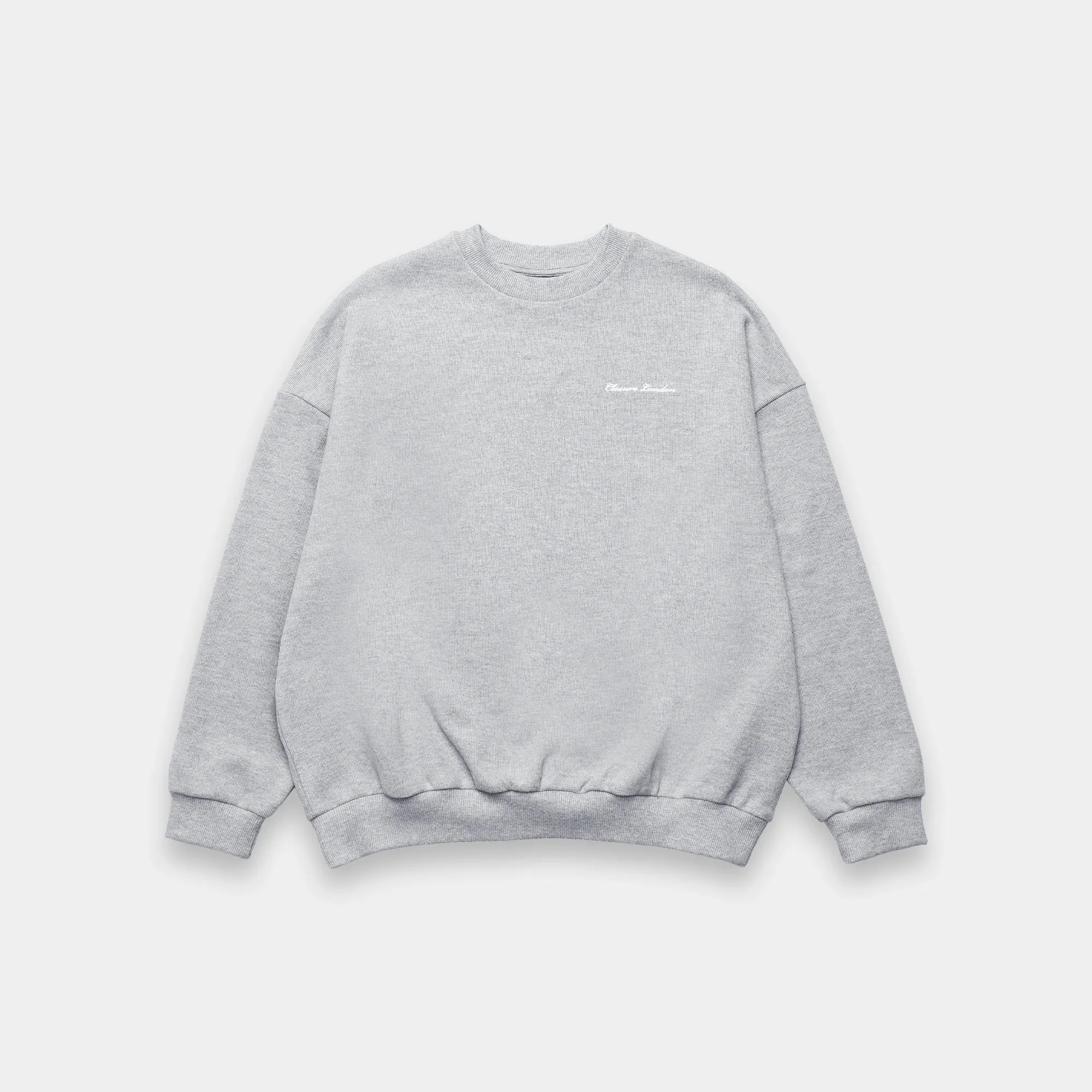 Soft Knit Crewneck I Grey Marl