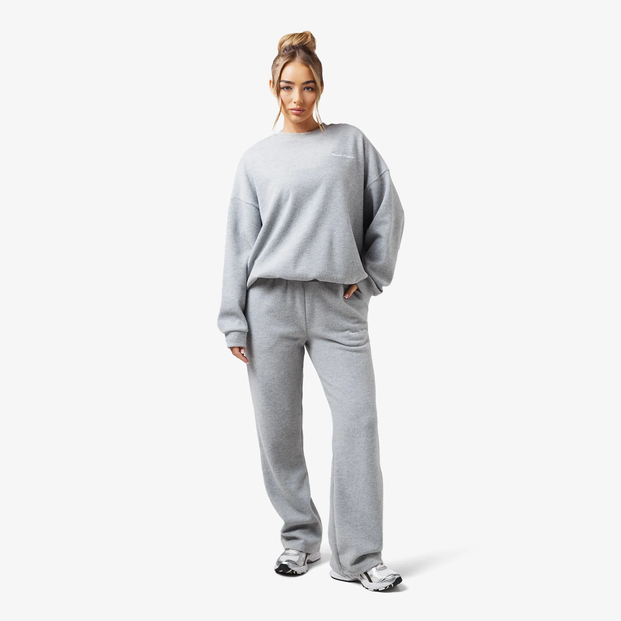 Soft Knit Crewneck I Grey Marl