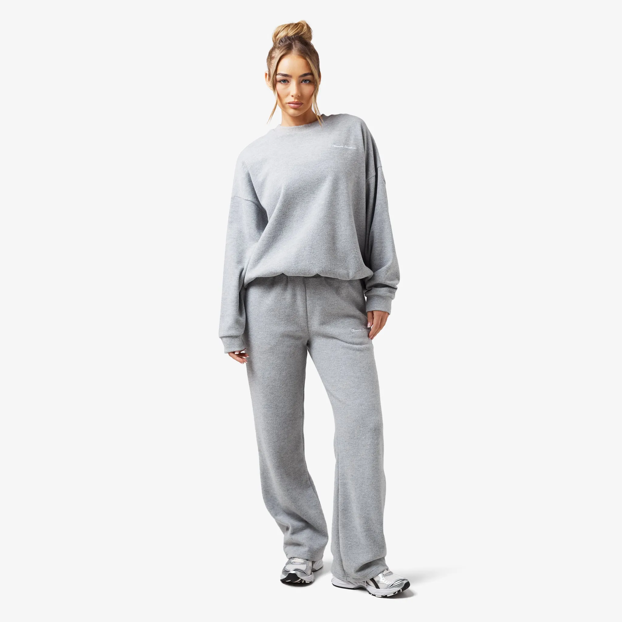 Soft Knit Crewneck I Grey Marl