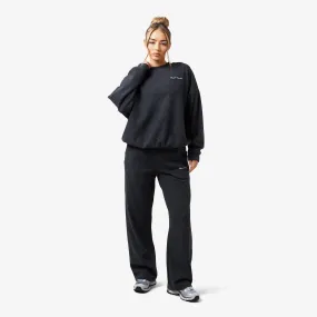 Soft Knit Crewneck Tracksuit | Charcoal