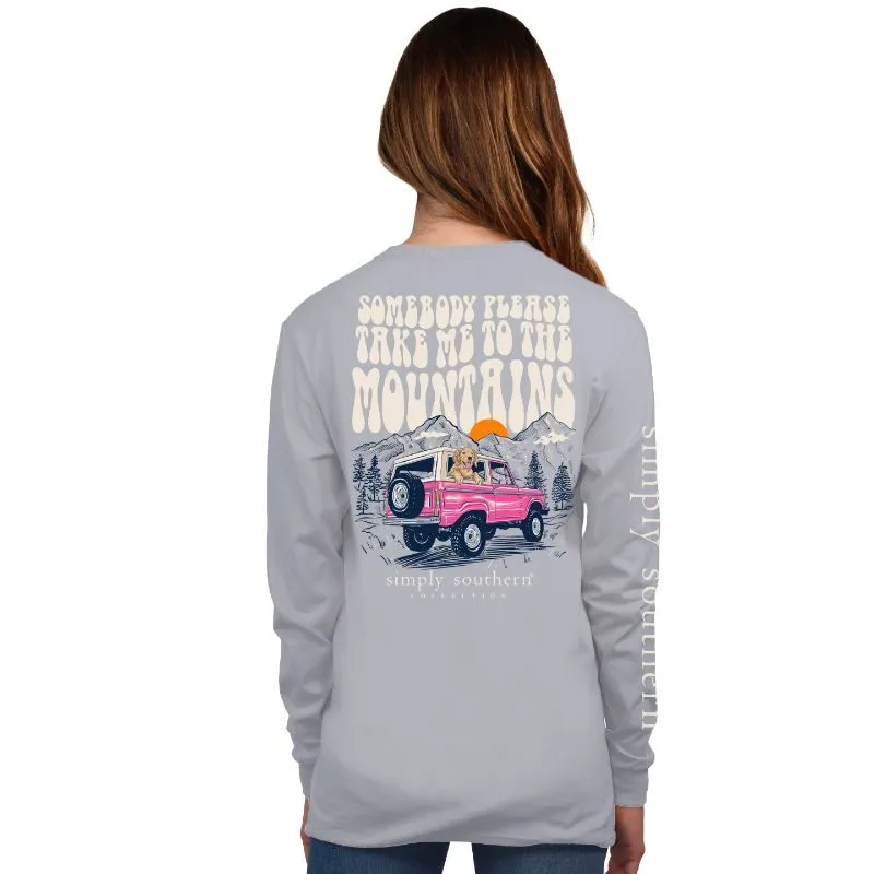 'Somebody Please Take Me To The Mountains' Long Sleeve Tee by Simply Southern