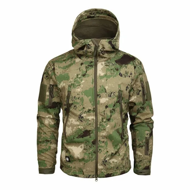 Tactical Jacket Men Waterproof Warm Windbreaker Big Size Men Camouflage Jacket