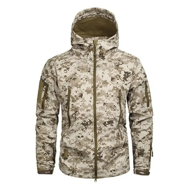 Tactical Jacket Men Waterproof Warm Windbreaker Big Size Men Camouflage Jacket