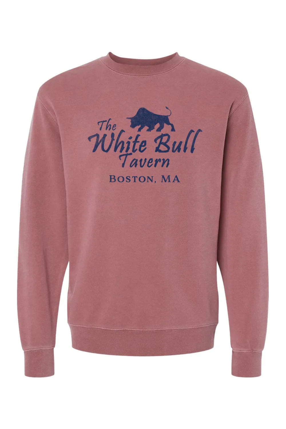 The White Bull Pigment-Dyed Crewneck Sweatshirt