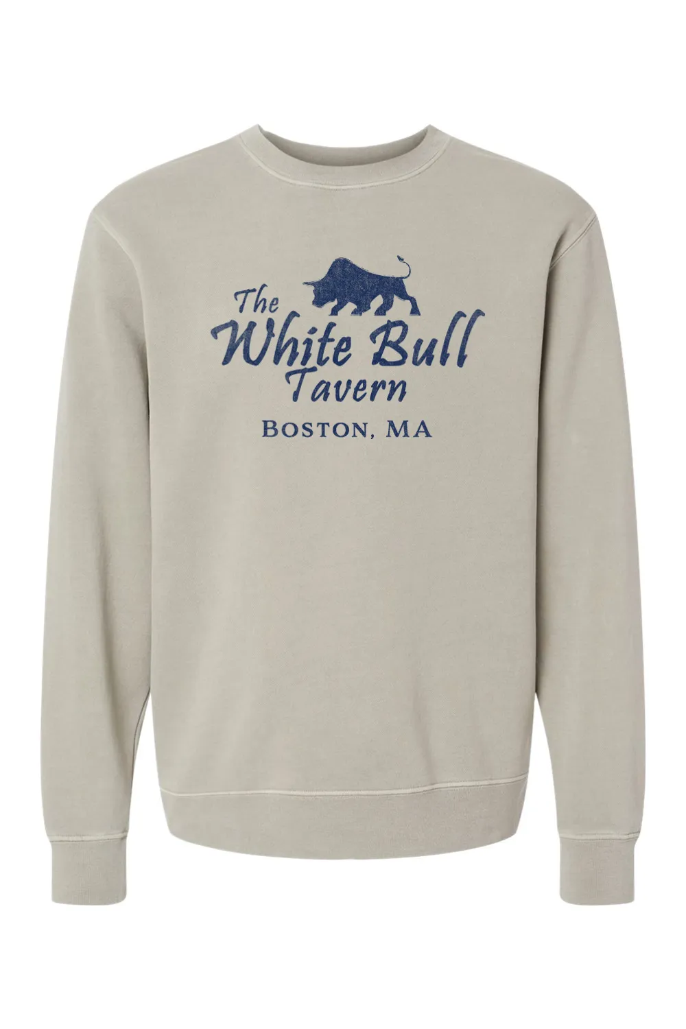 The White Bull Pigment-Dyed Crewneck Sweatshirt