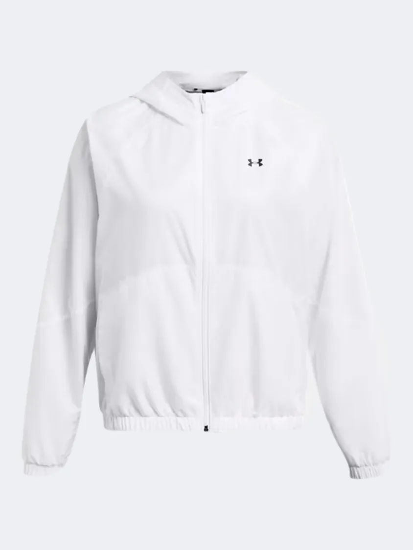 Under Armour Rival Sport Windbreak Women Lifestyle Jacket White/Black