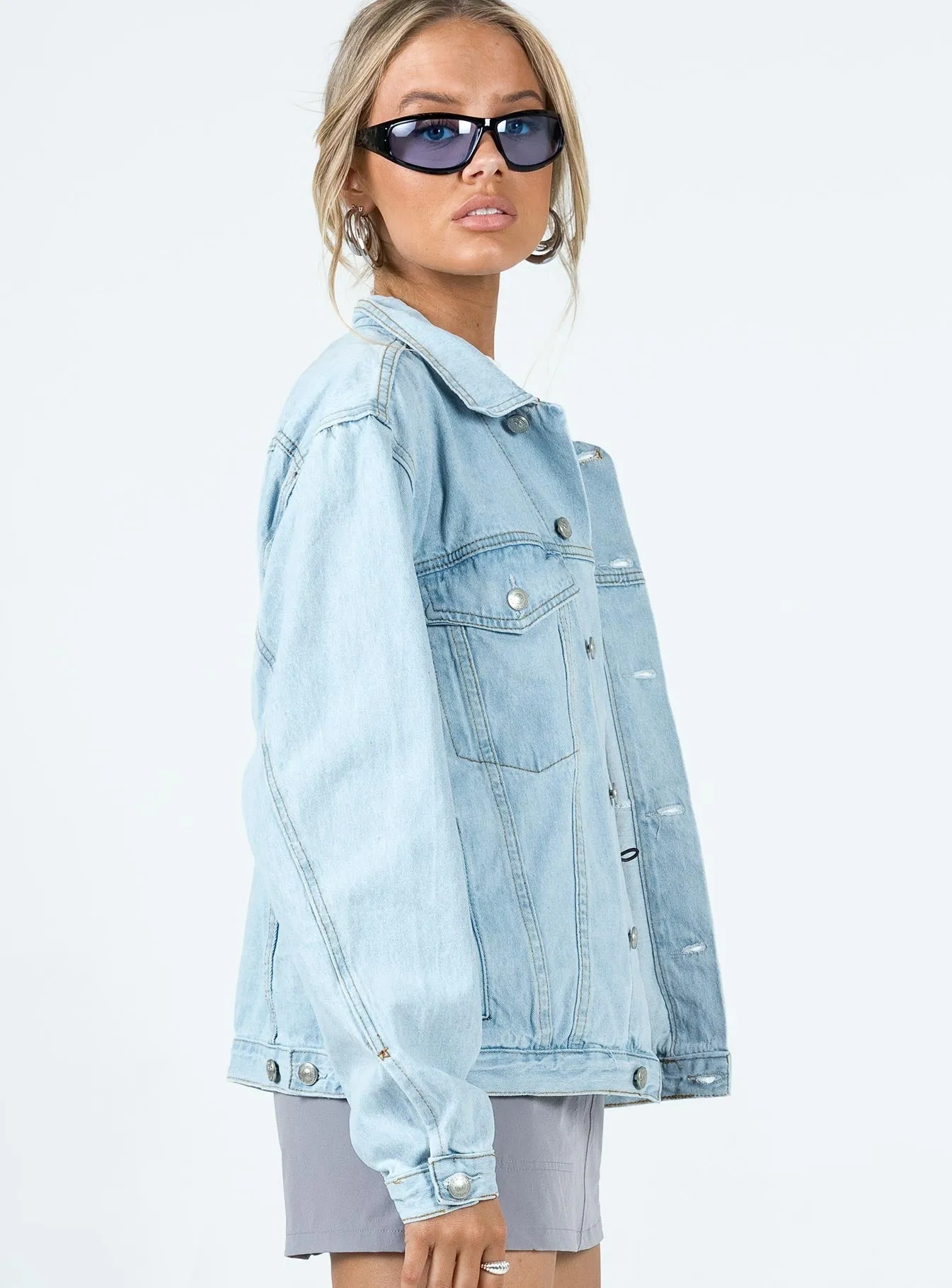 Western Denim Jacket Light Wash