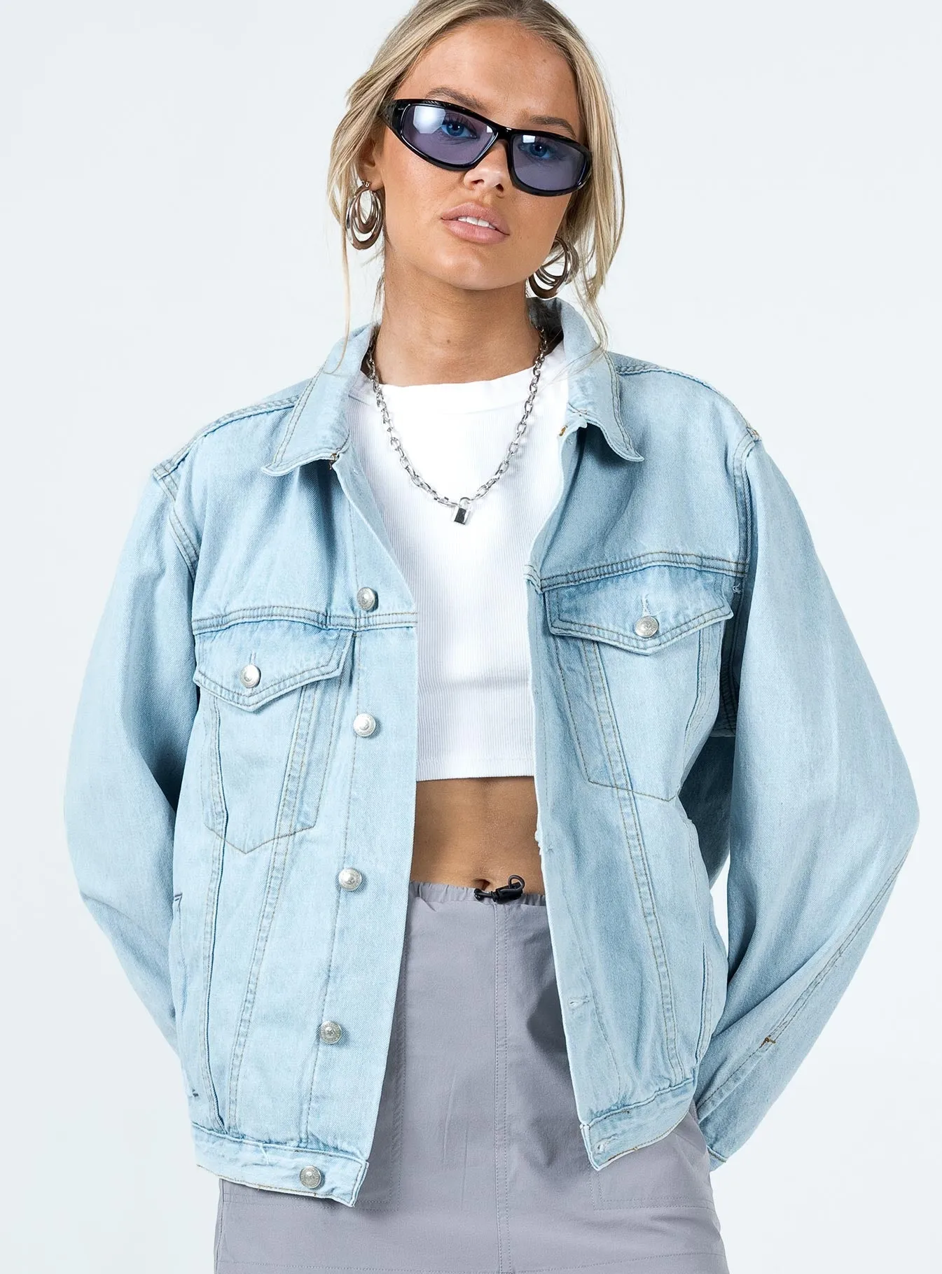 Western Denim Jacket Light Wash