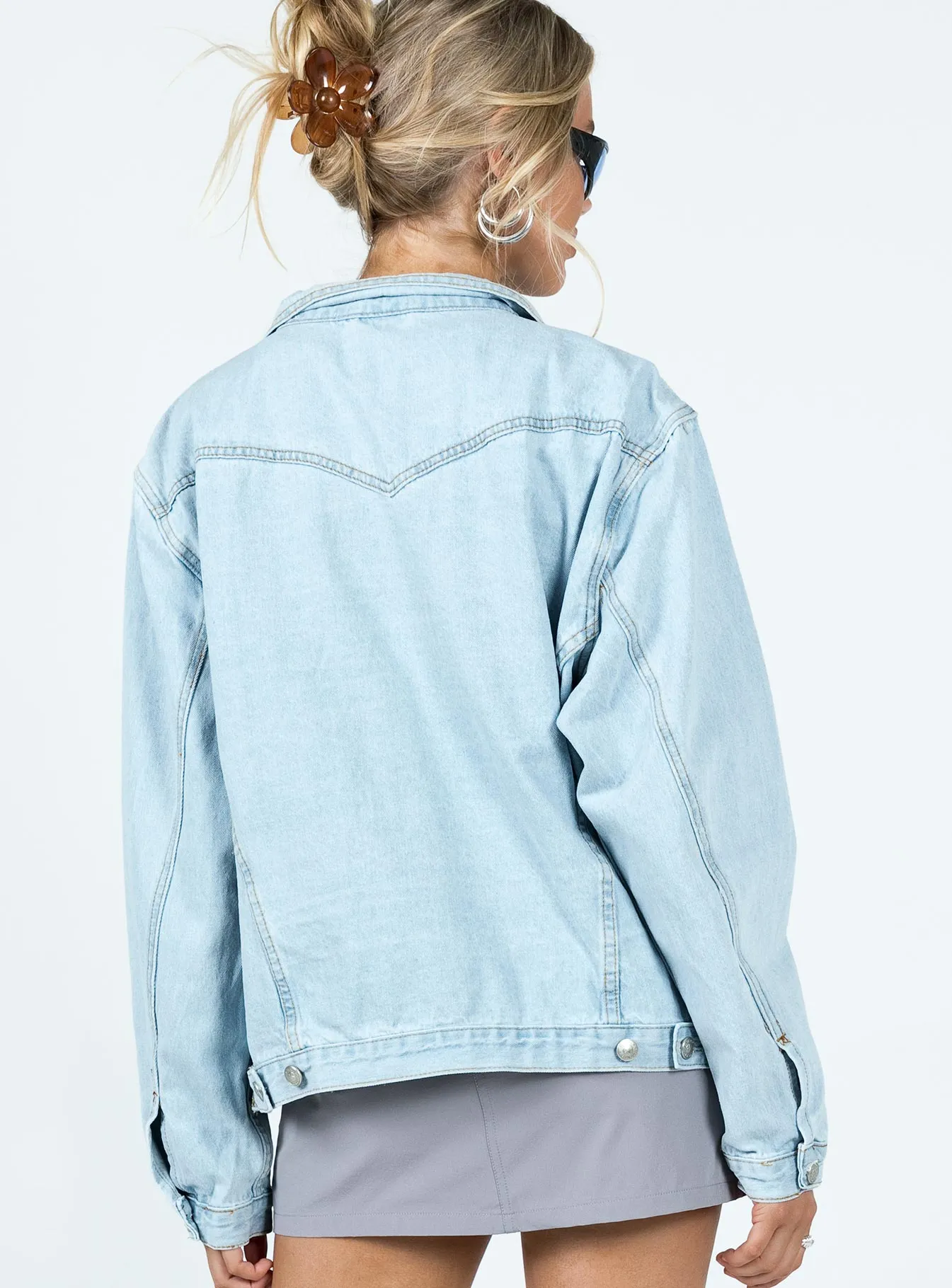 Western Denim Jacket Light Wash