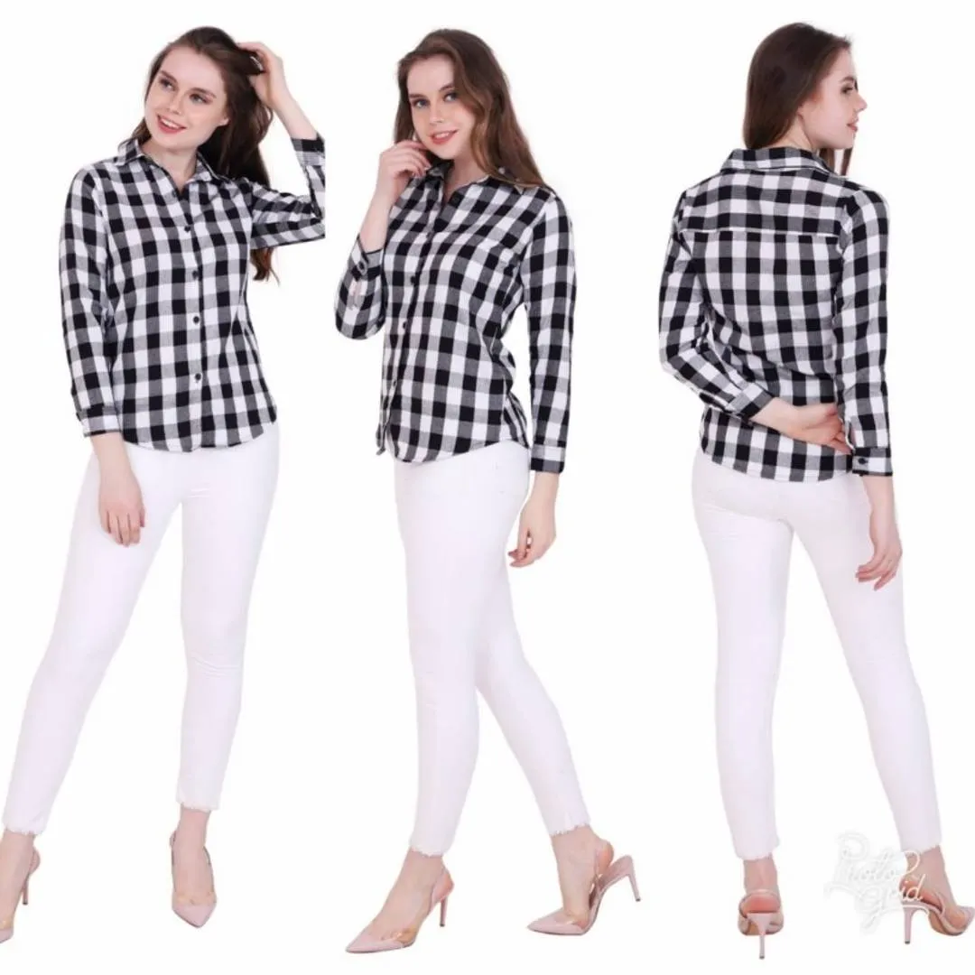 Women's Cotton Checked Shirt