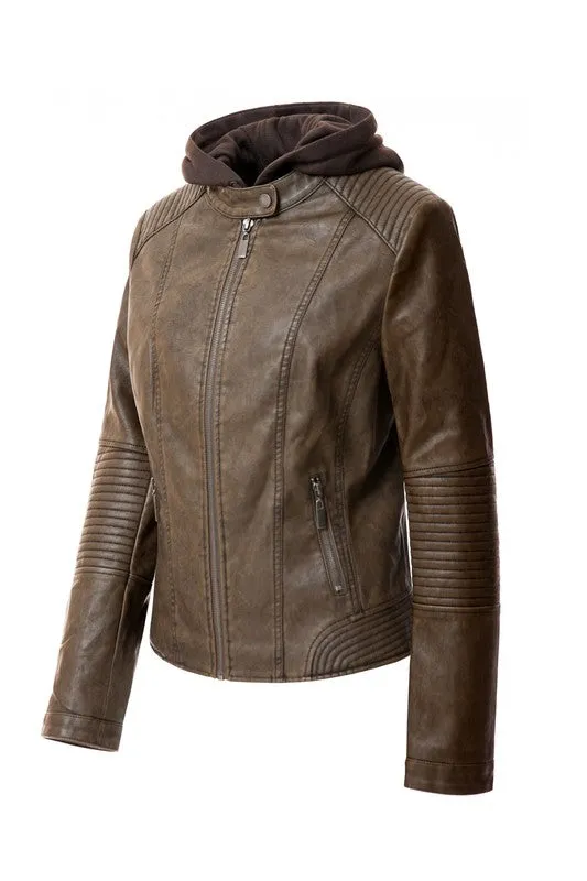 Women's Faux Leather Jacket