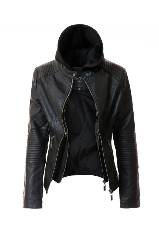 Women's Faux Leather Jacket