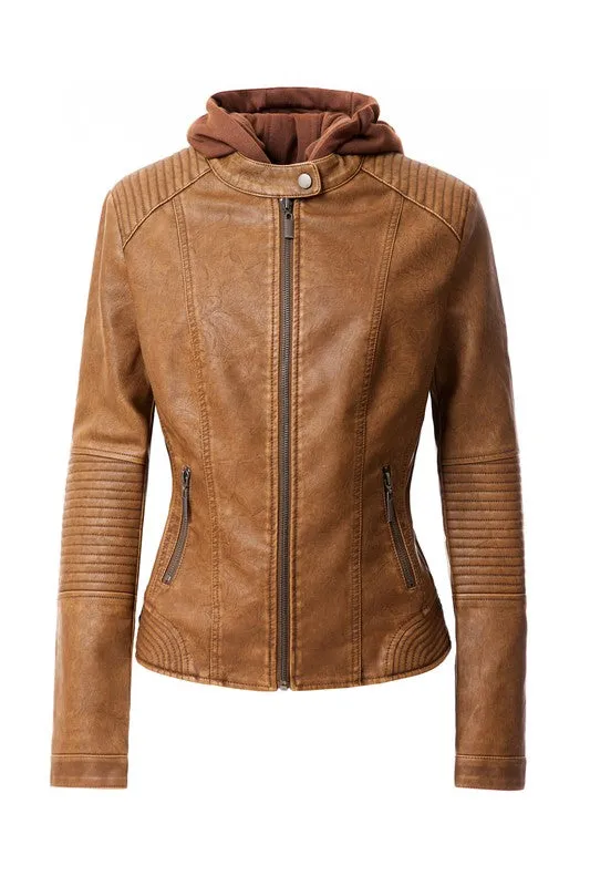 Women's Faux Leather Jacket