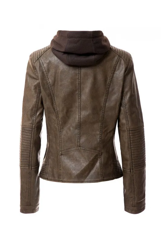 Women's Faux Leather Jacket