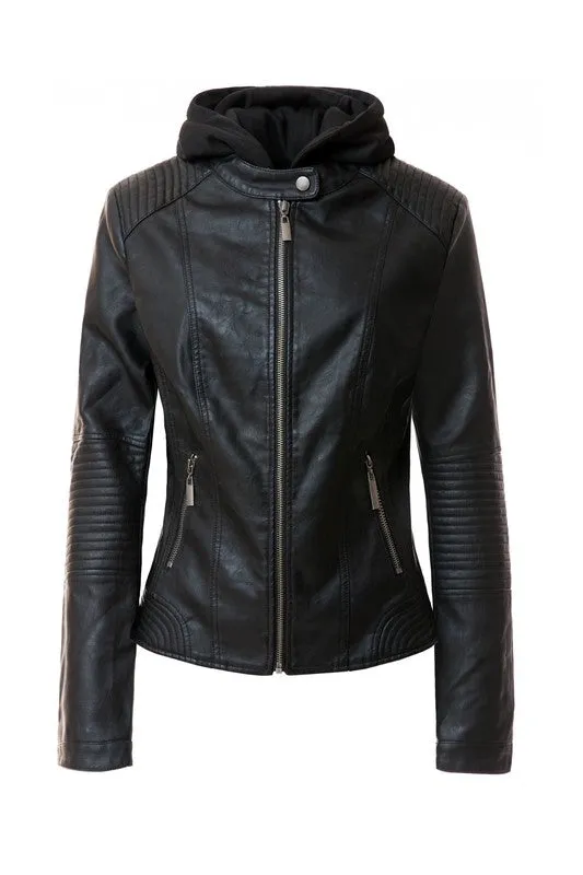 Women's Faux Leather Jacket