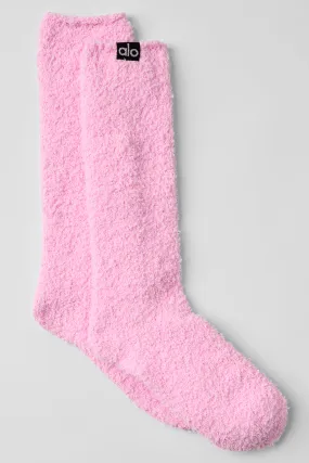 Women's Plush Lush Sock - Sweet Pink