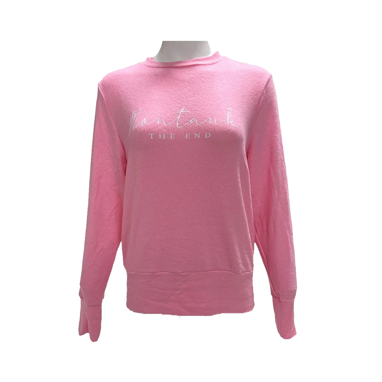 Womens Raz Wear Montauk The End Stretch Terry Fleece Crewneck