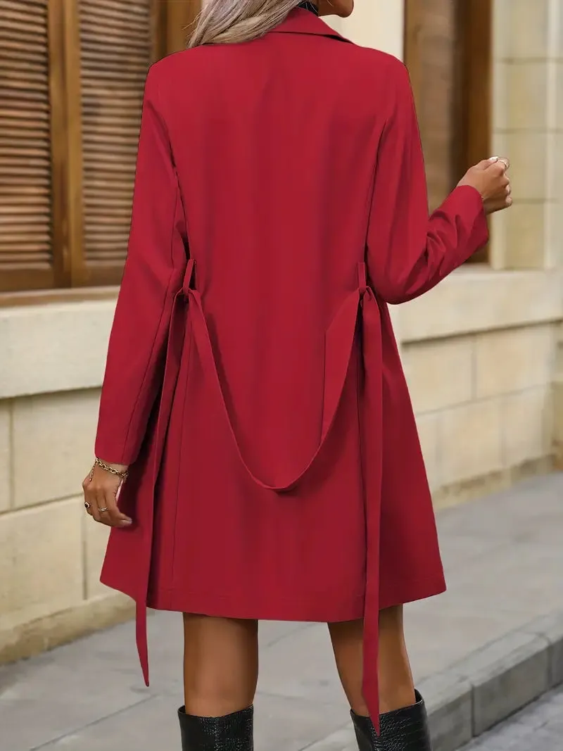 Women's Stylish Chic Double-Breasted Trench Coat | Ideal for Autumn/Winter