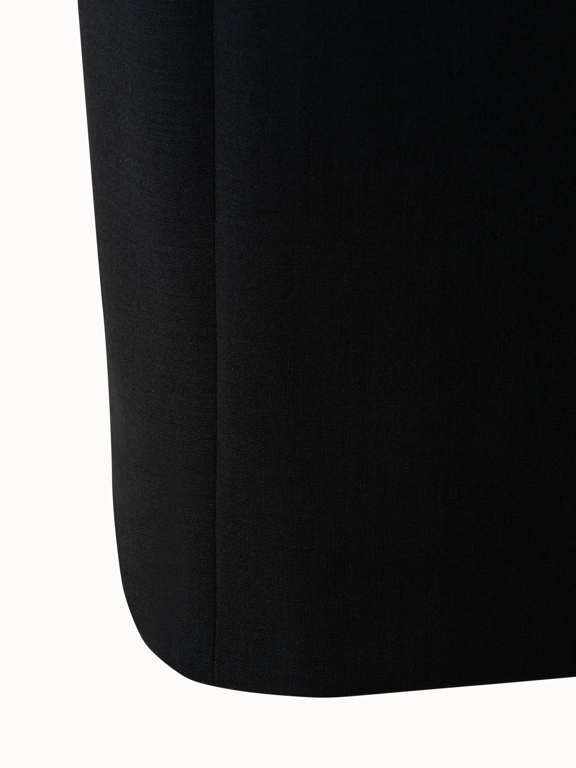 Wool Double-Face Pencil Skirt with Zip Pockets