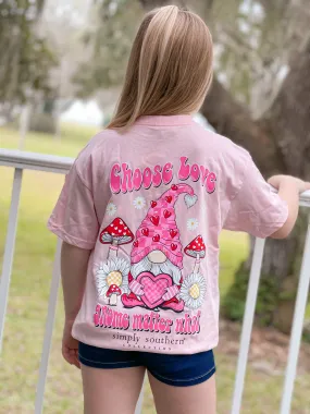 Youth 'Choose Love Gnome Matter What' Short Sleeve Tee by Simply Southern