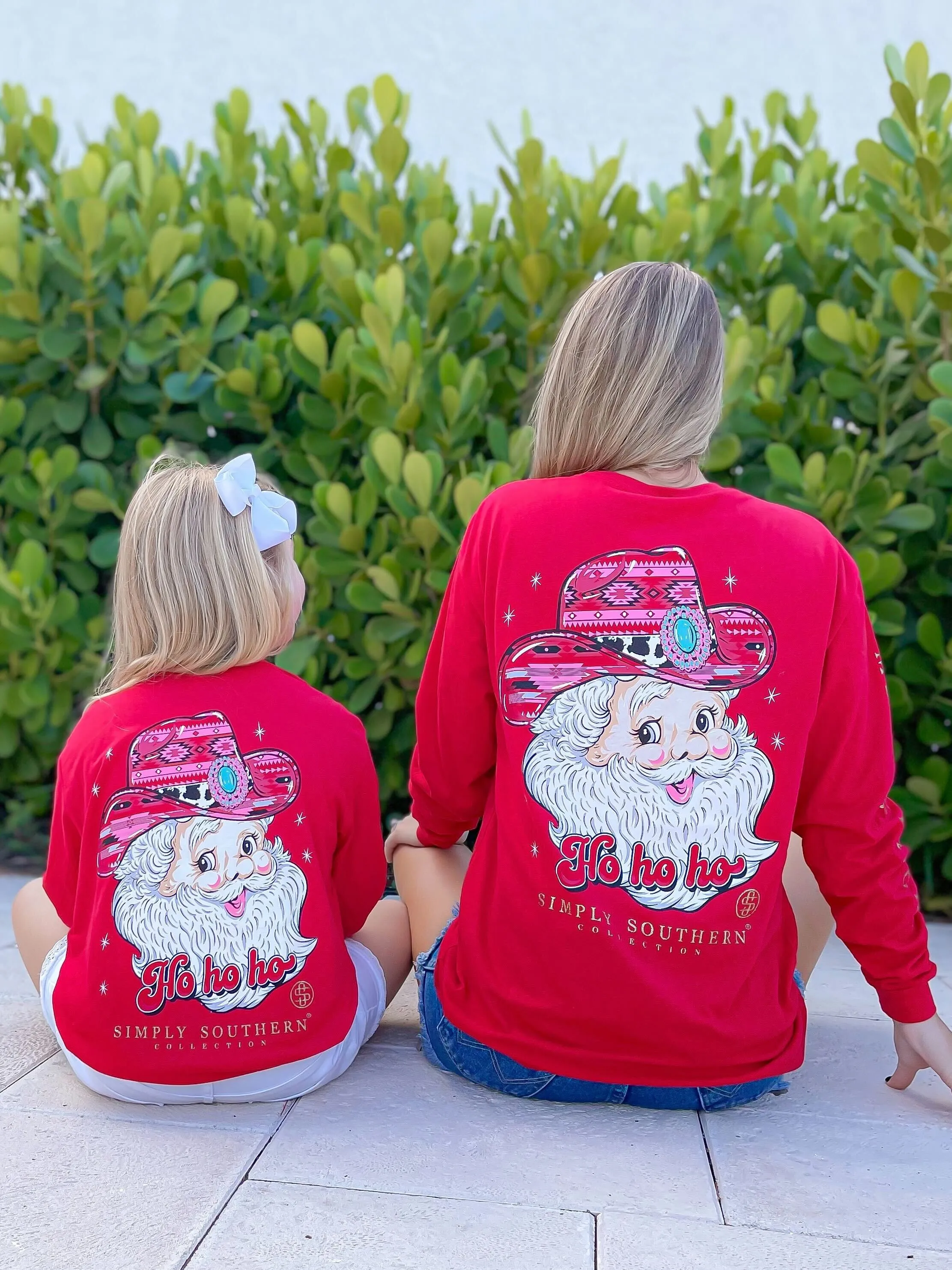 Youth Santa Cowboy Long Sleeve Tee by Simply Southern