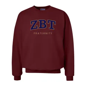 ZBT Maroon Old School Crewneck