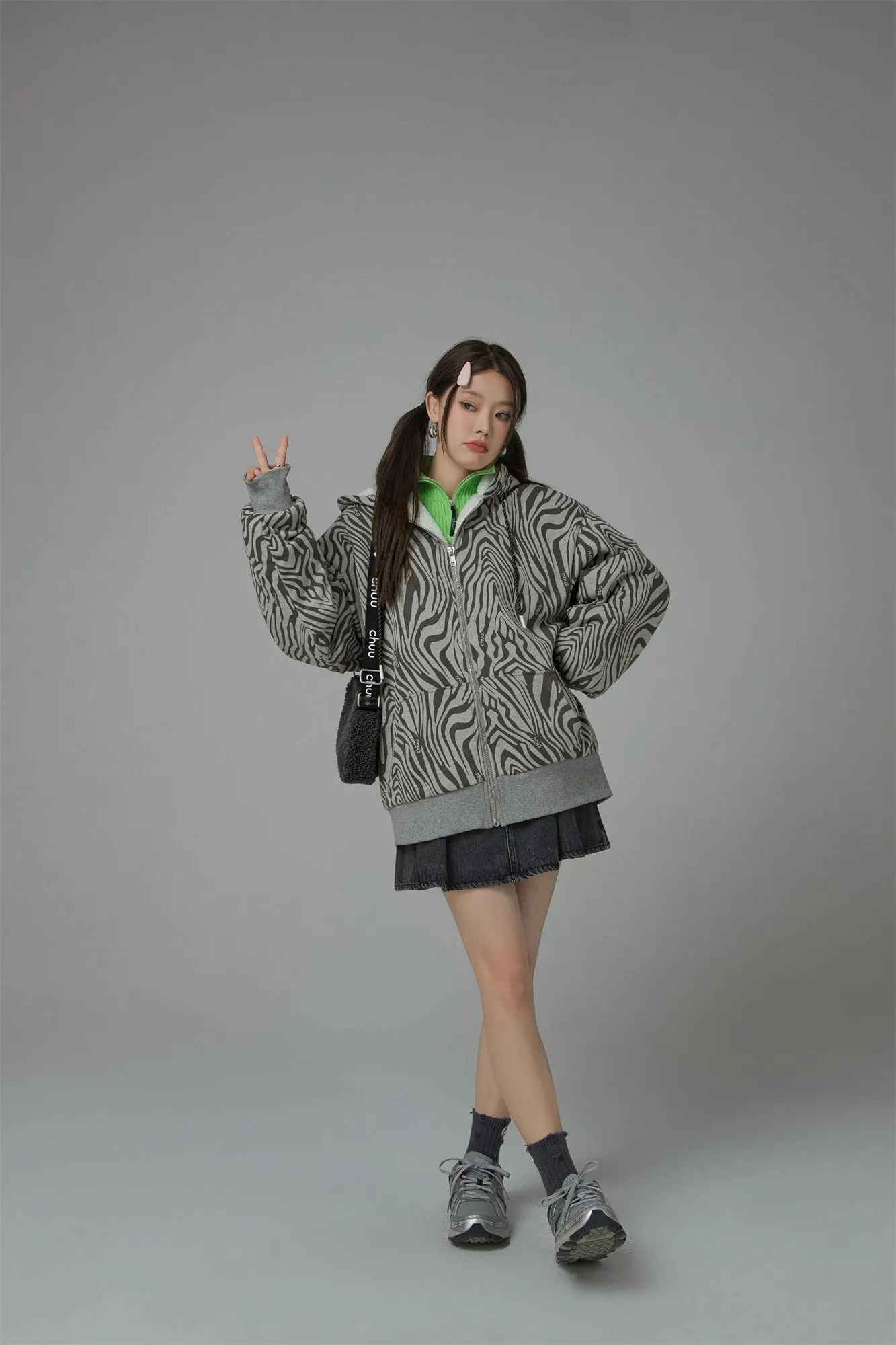 Zebra Loose Fit Dumble Jacket